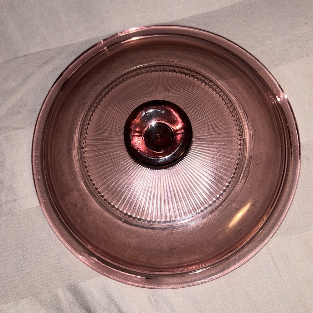 Pyrex V1C Cranberry Lid